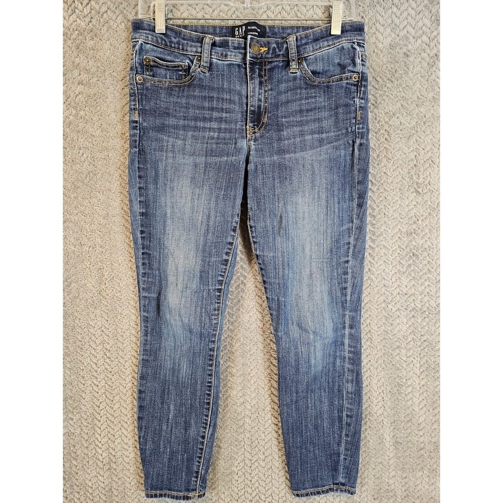 Gap Denim Legging Medium Wash Skinny Jeans Womens 28 Regular Blue Stretch